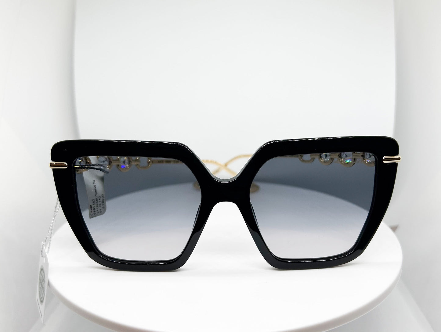 Buy Caviar  6896, a  Gold, black; acetate metal  Sunglasses Frame with a Avant Garde shape. Adair Eyewear - 40+ Years History