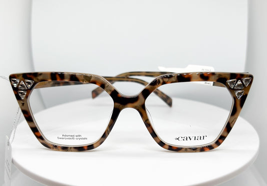 Buy Caviar  M3026 Tortoise, a  Tortoise; acetate Optical Frame with a Cat Eye shape. Adair Eyewear - 40+ Years History