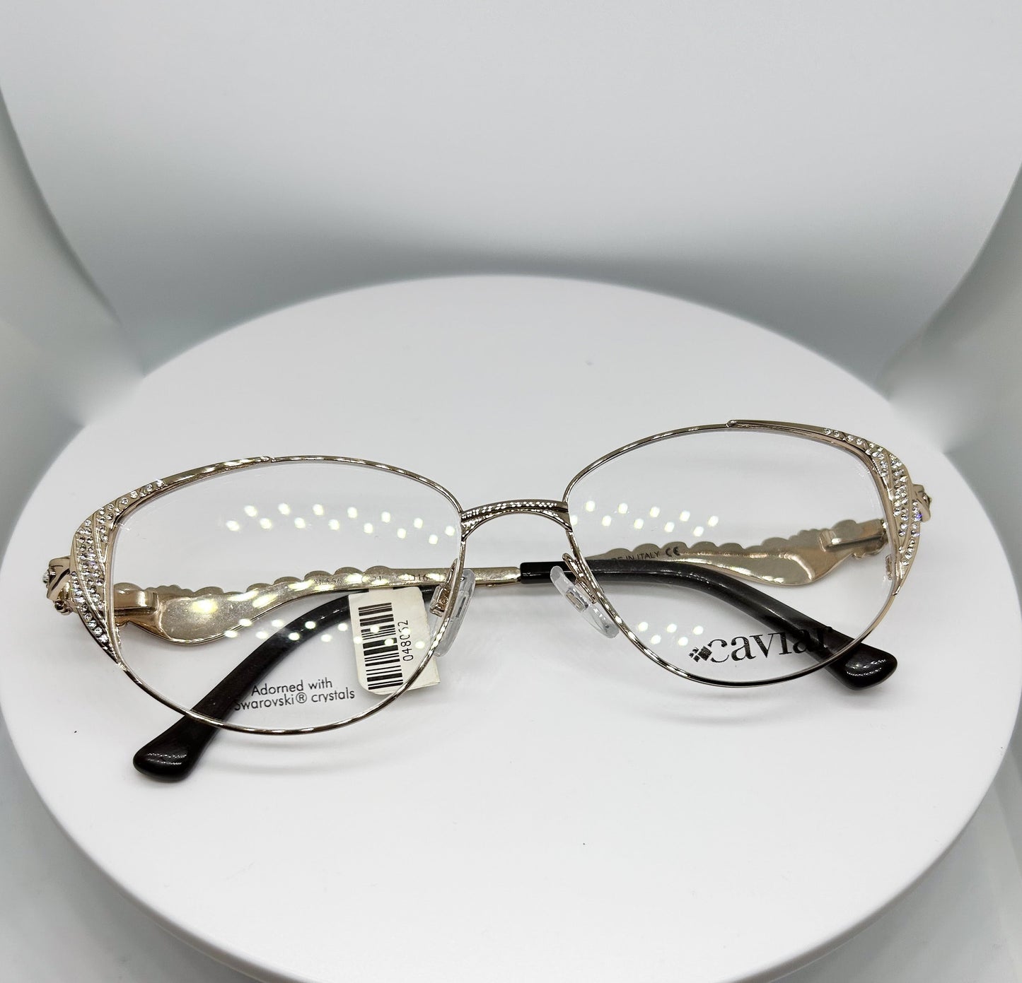 Buy Caviar M5663, a  Black, Gold; Metal Optical Frame with a Cat Eye shape. Adair Eyewear - 40+ Years History