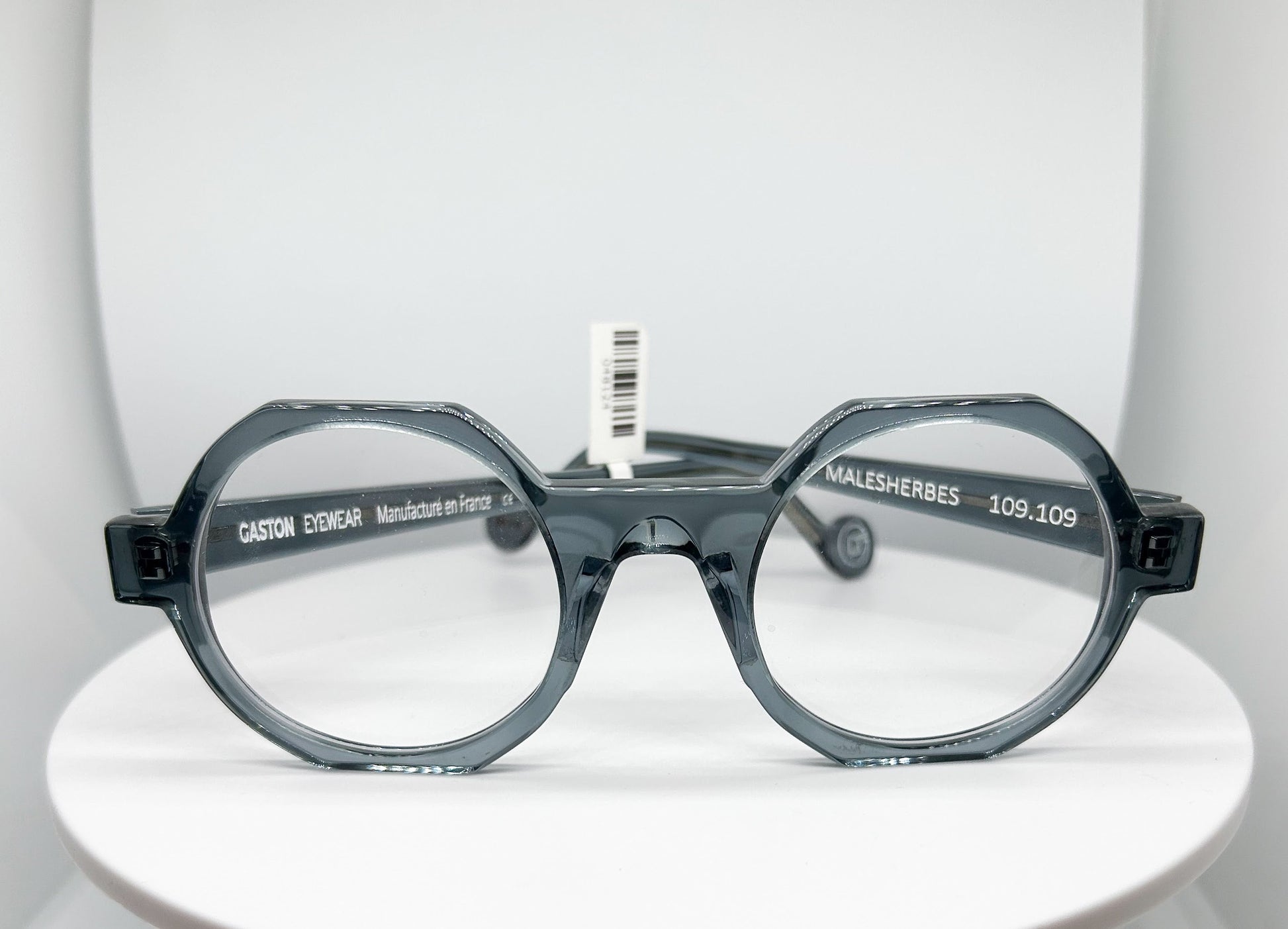 Buy Gaston Eyewear - Malesherbes, a  Transparent gray; Acetate Optical Frame with a Round shape. An Authorized Dealer, Adair Eyewear has a 40+ Years History of Customer Service Excellence