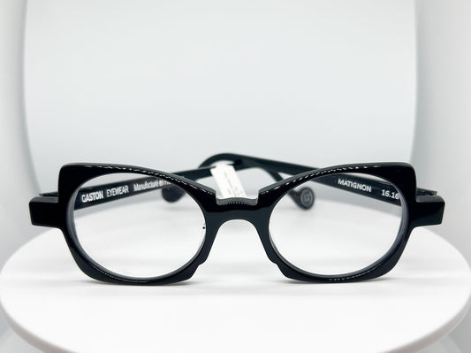Buy Gaston Eyewear - Matignon, a  Black; Acetate Optical  Frame with a Round shape. An Authorized Dealer, Adair Eyewear has a 40+ Years History of Customer Service Excellence