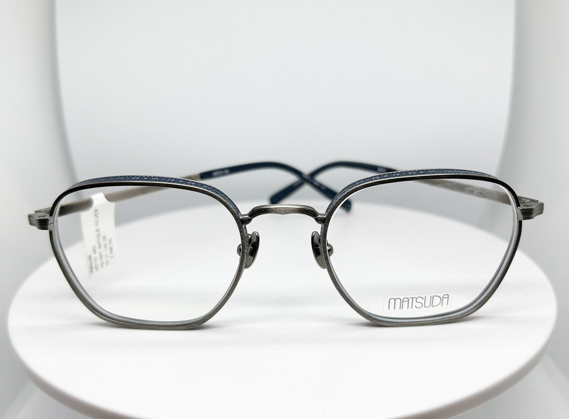 <p>Matsuda M3101 is a  Navy, Antique Silver, Metal Optical Frame with a Round shape.</p><p>Shop with confidence from Adair Eyewear, a MATSUDA Authorized Dealer.  We have provided the best in customer service and great designer eyweear for over 40 years.</p>