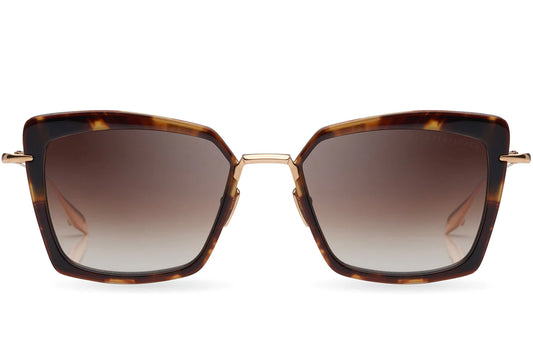 Buy DITA  Perplexer, a  Tortoise Haze White gold with Dark Brown; Titanium  Sunglasses Frame with a Cat Eye shape. Adair Eyewear - 40+ Years History