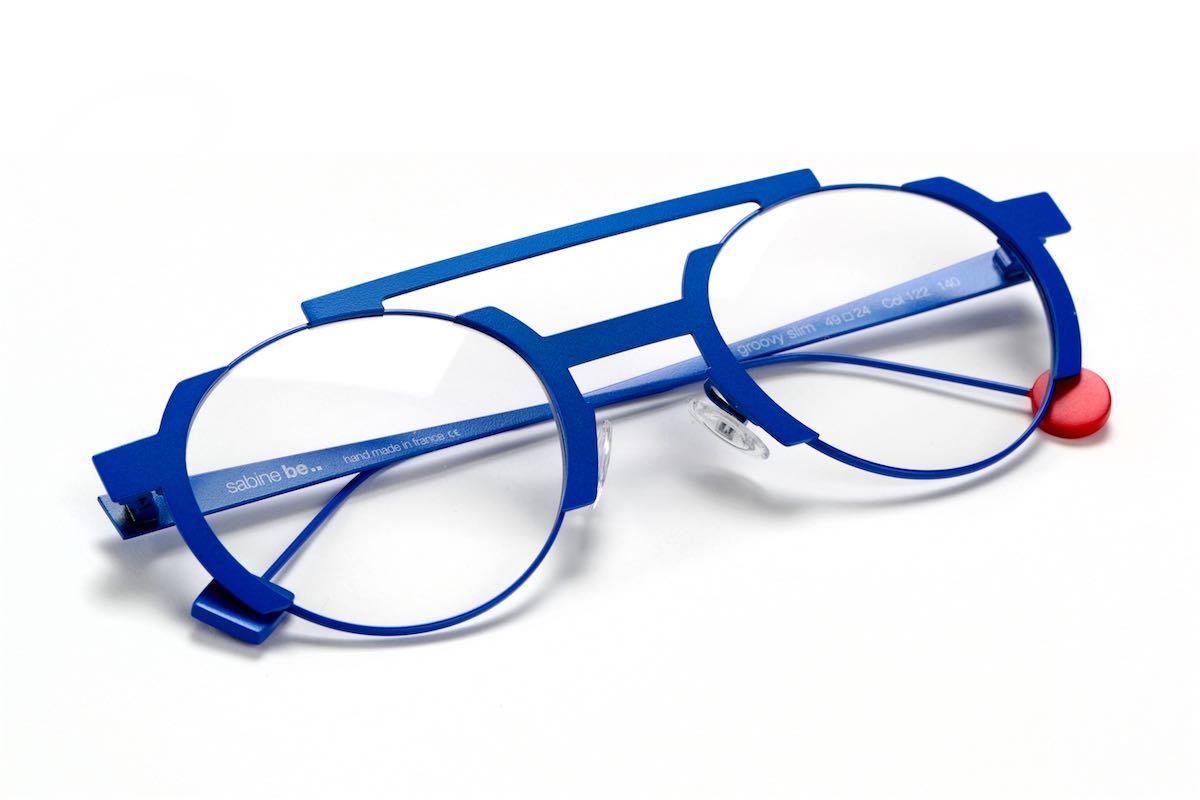 Sabine Be Groovy Slim  Optical Eyeglasses Blue Satin Acetate | Authorized Sabine Be Eyewear Dealer