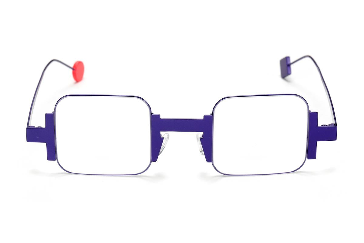 Sabine Be Square Slim  Optical Eyeglasses Violet Satin Acetate | Authorized Sabine Be Eyewear Dealer