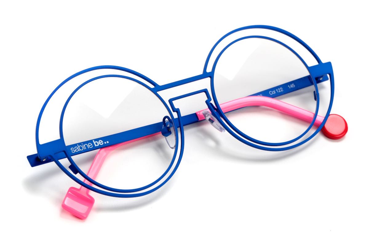 Sabine Be Val De Loire Wire Blue Optical Eyeglasses Blue Satin Acetate | Authorized Sabine Be Eyewear Dealer