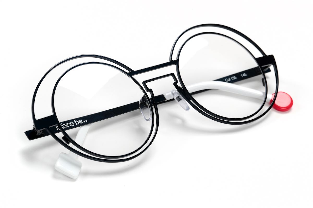Sabine Be Val De Loire Wire Navy Optical Eyeglasses Navy Satin Acetate | Authorized Sabine Be Eyewear Dealer